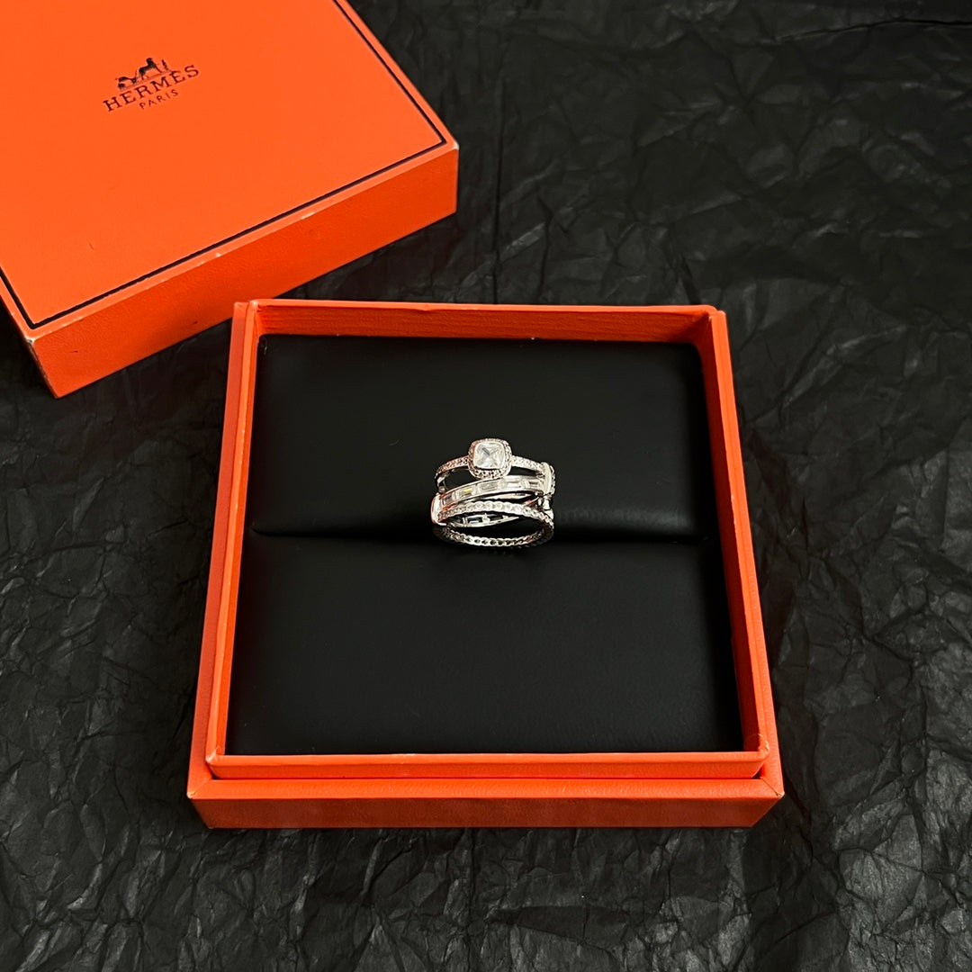 Signature Emblem Statement Ring in Polished Metal-Tone – Design 025 close-up detail