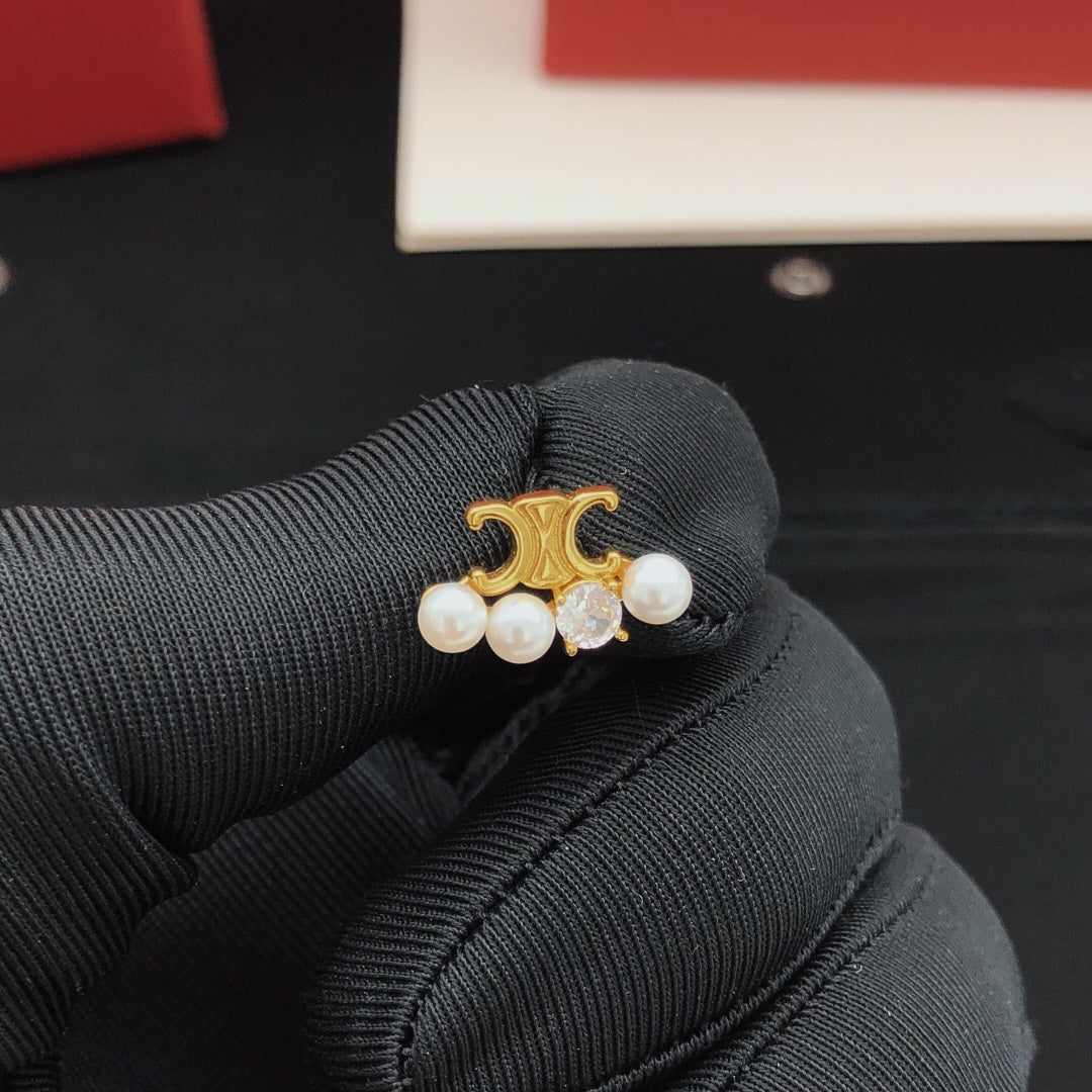 Mini Mini Stud Earrings front view