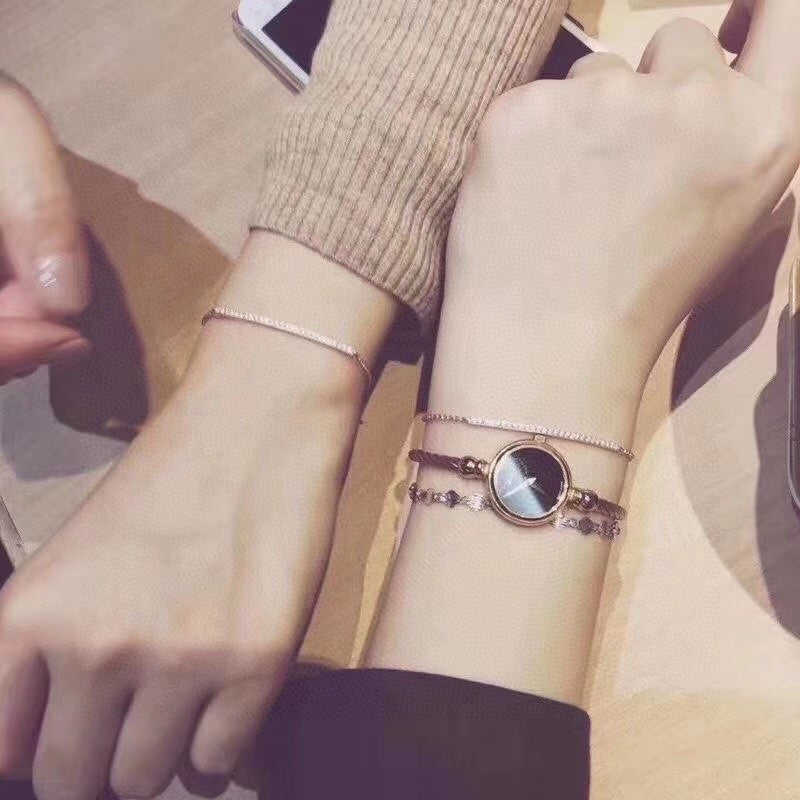 Smile Bracelet in Polished Metal-Tone side detail