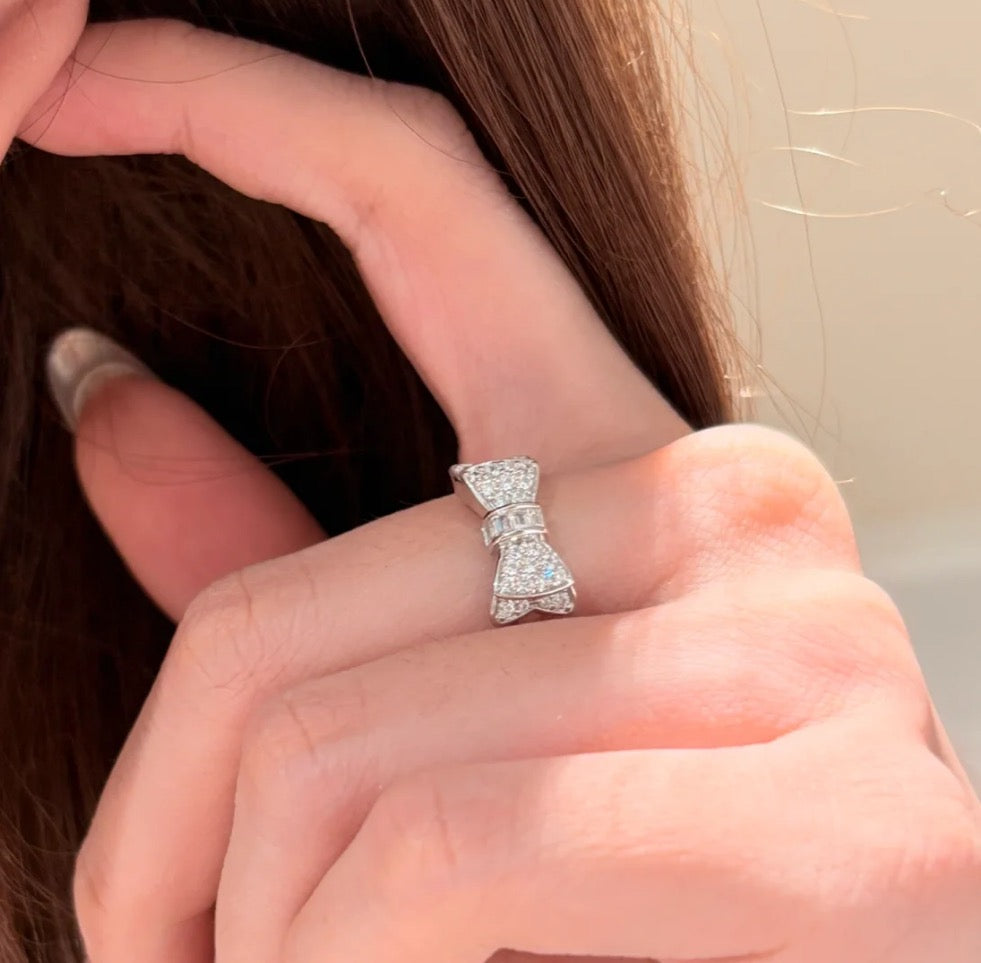 Bow Statement Ring in Gold-Tone front product view