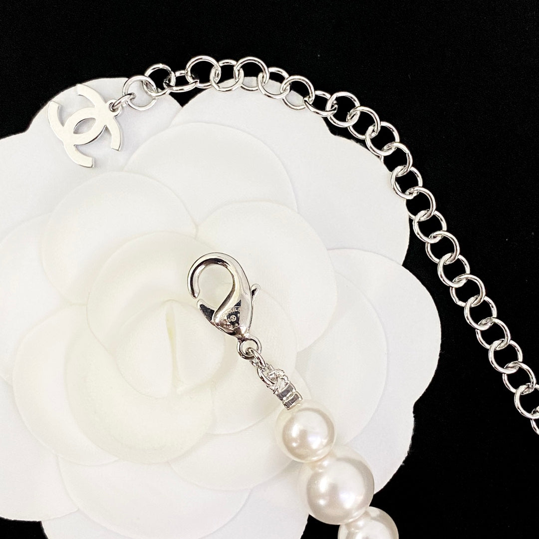 Butterfly Pearl-Detail Pendant Necklace main product view
