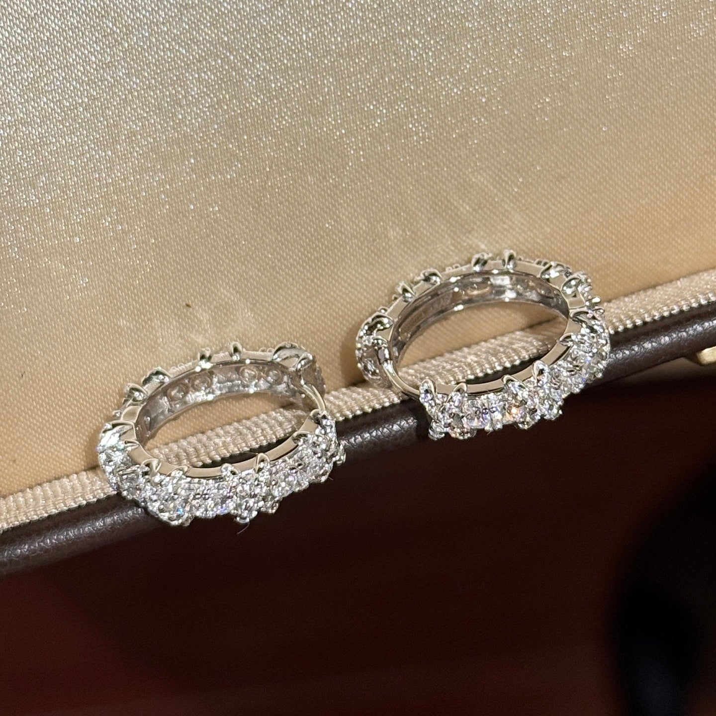 Signature Emblem Crystal-Accent Stud Earrings – Design 024 side detail