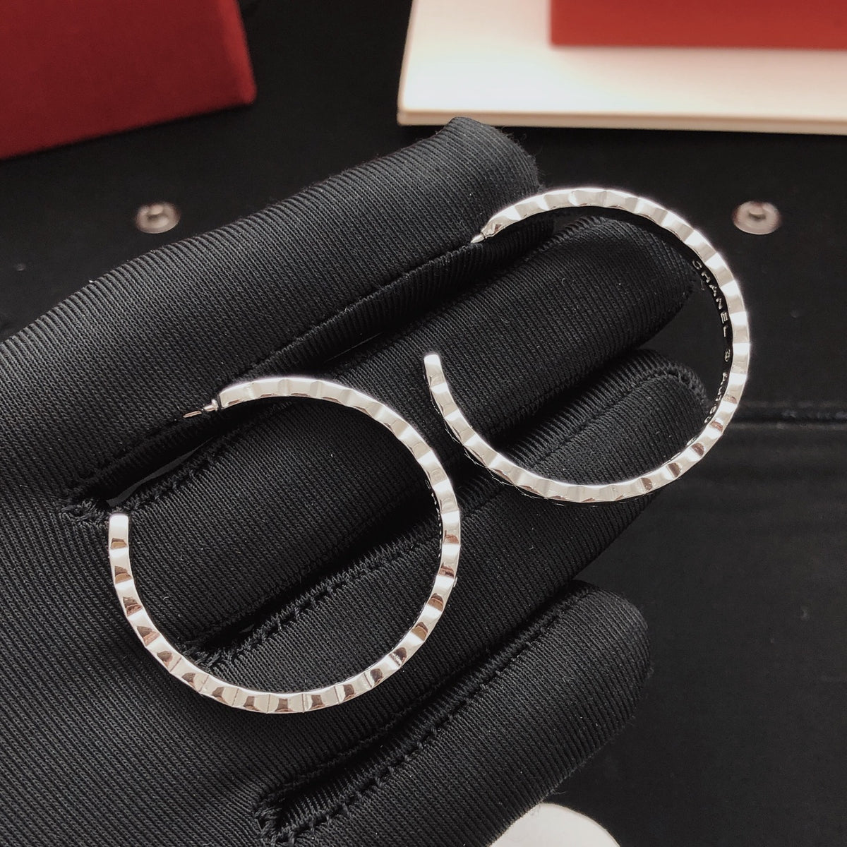 Moon Statement Earrings in Gold-Tone – Design 001 main product view