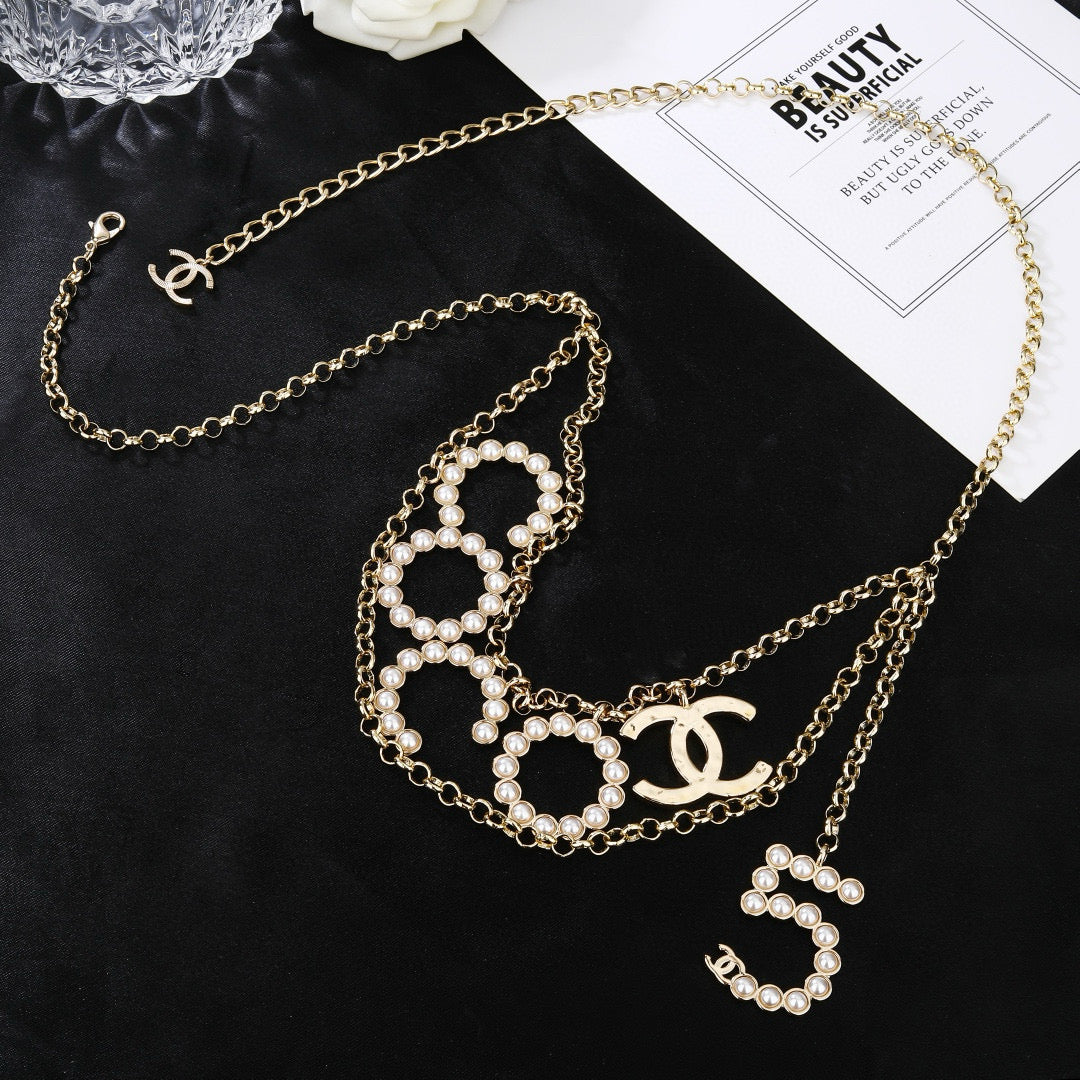 Signature Emblem Jewelry Accessory in Polished Metal-Tone – Design 050 front product view