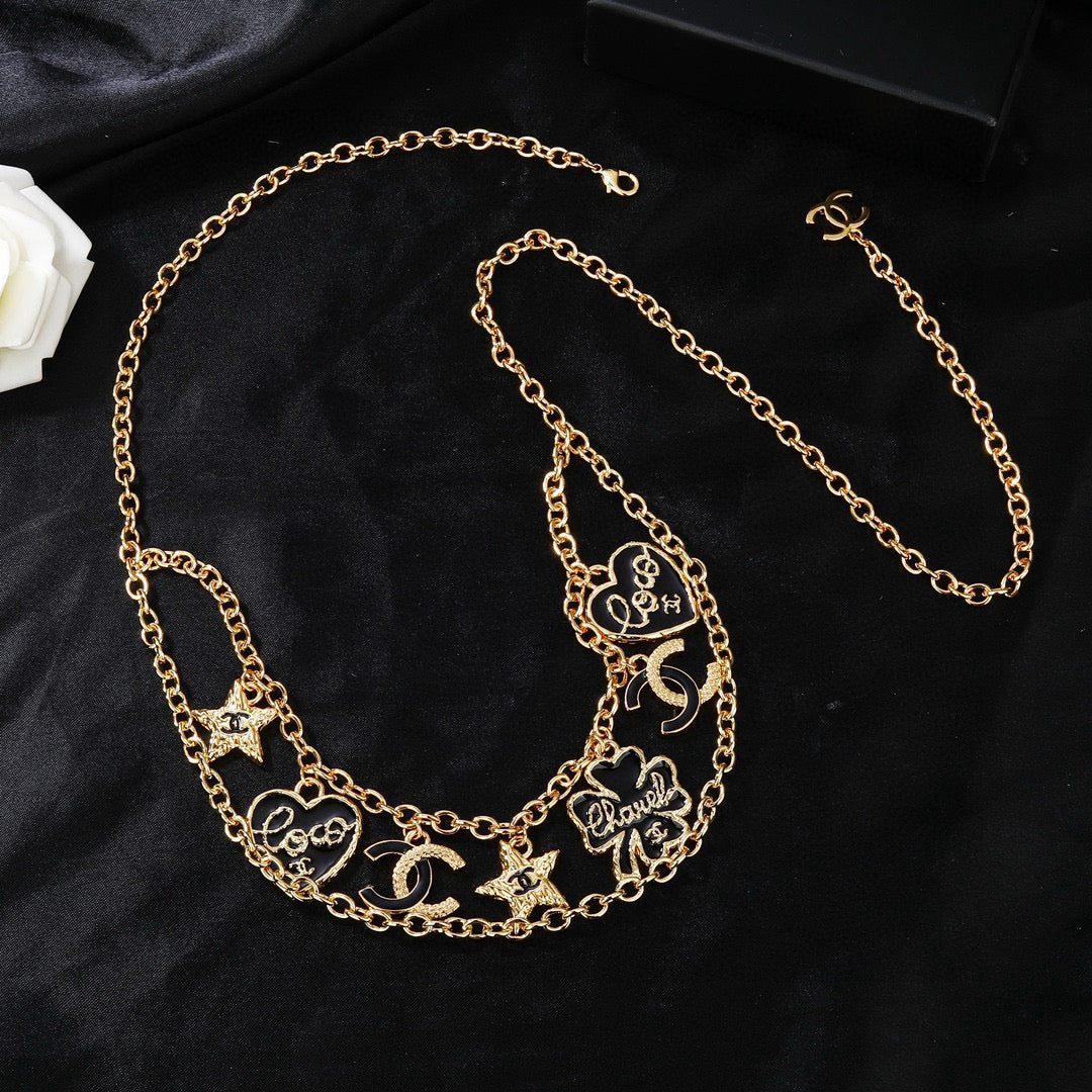 Signature Emblem Jewelry Accessory in Polished Metal-Tone – Design 002 main product view