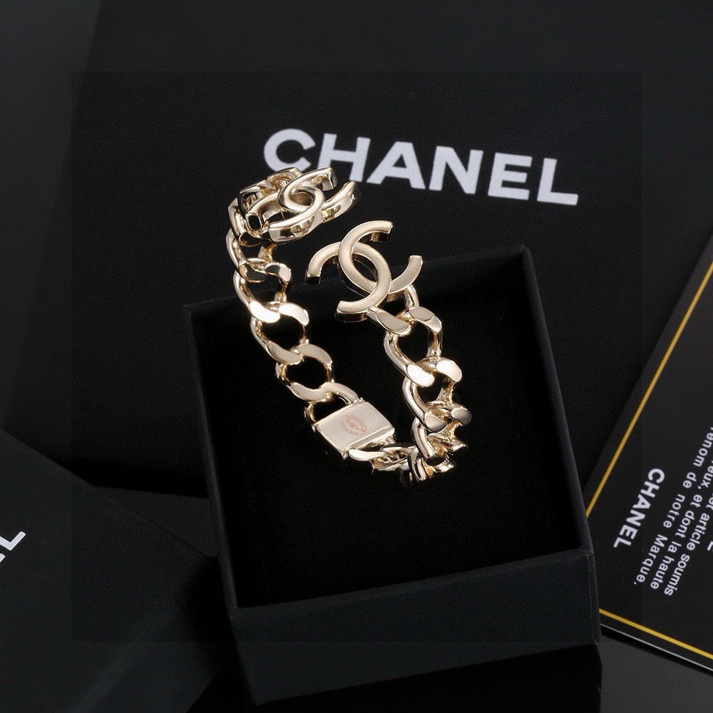 Signature Emblem Bangle in Polished Metal-Tone – Design 016 main product view