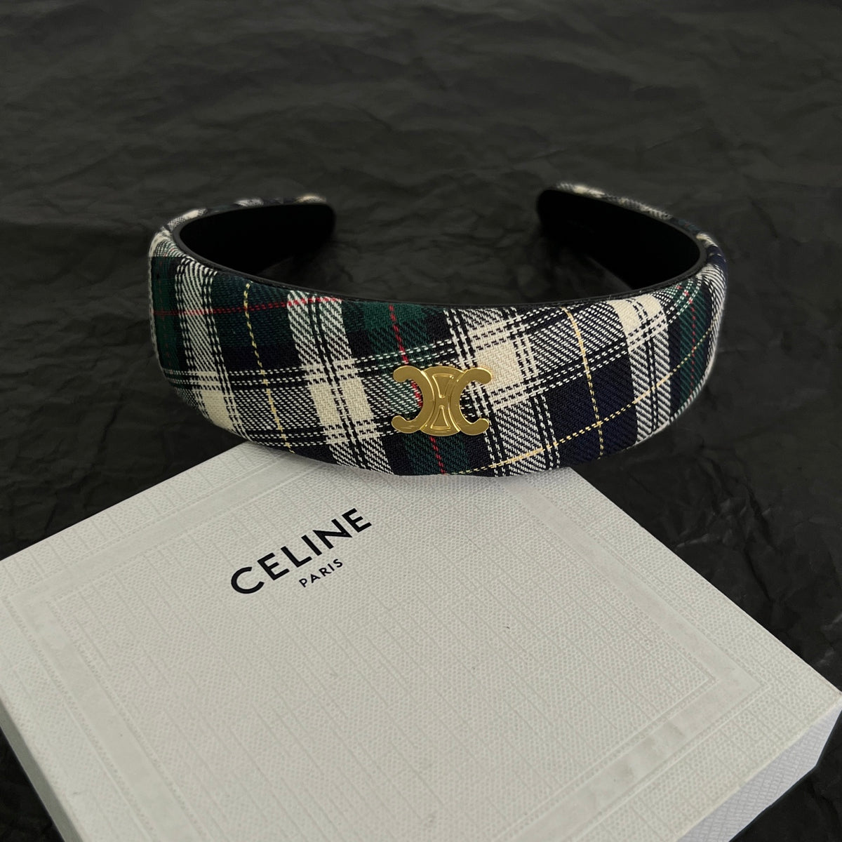 Signature Emblem Hair Tie Accessory – Design 01 front view