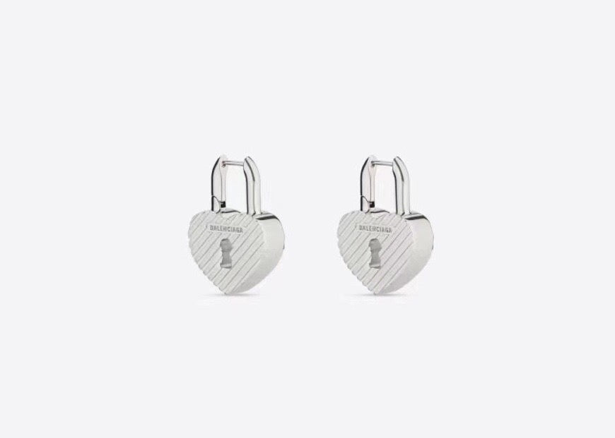 Ring Motif Statement Earrings in Gold-Tone – Design 002 front product view