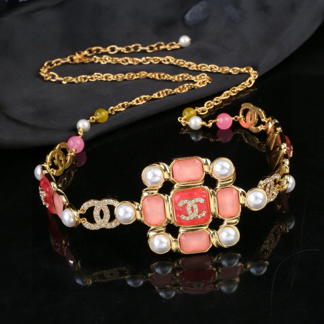 Signature Emblem Jewelry Accessory in Gold-Tone – Design 014 front product view