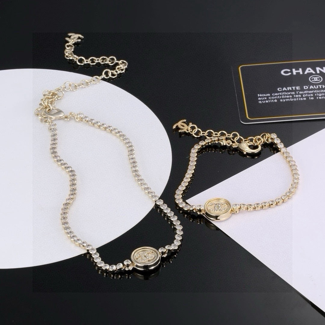 Double-C Emblem Bracelet in Gold-Tone – Design 004 main product view