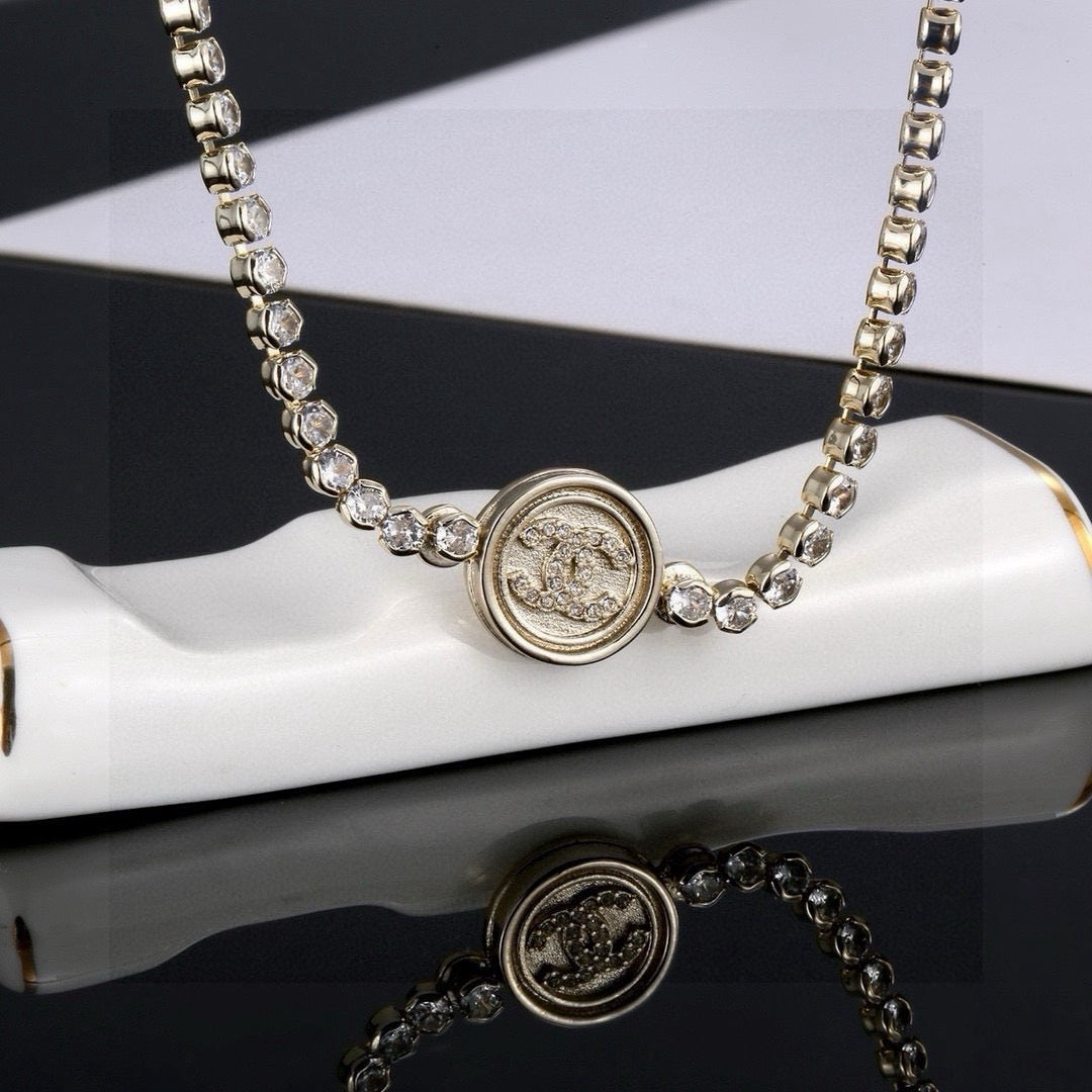 Double-C Emblem Bracelet in Gold-Tone – Design 004 styled product view