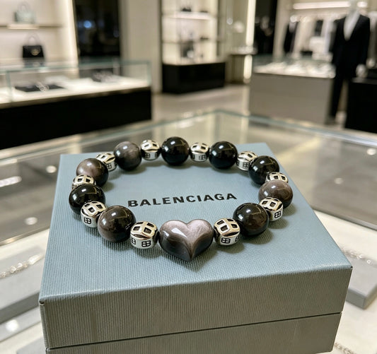 Geometric Emblem Bracelet in Polished Metal-Tone – Vintage Detail – Design 007 main product view