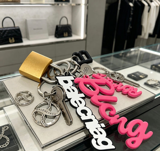 Key Jewelry Accessory in Polished Metal-Tone – Design 022 main product view