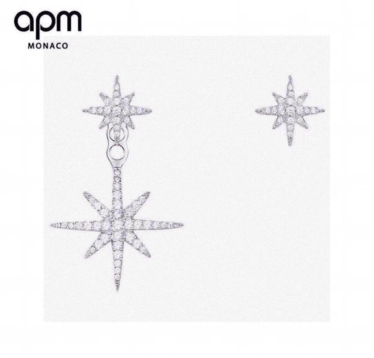 Shooting Star Statement Earrings in Silver-Tone main product view