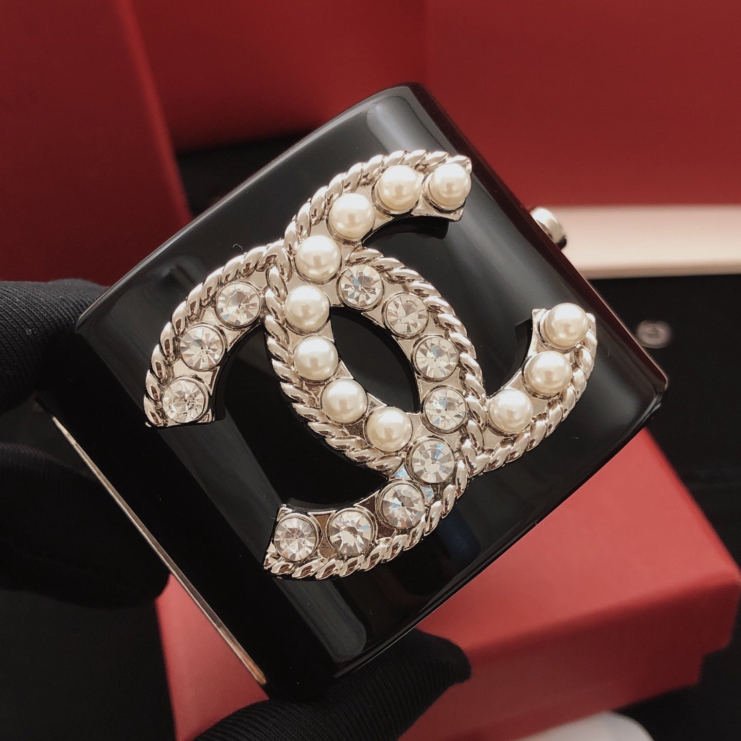 Pearl Bangle in Silver-Tone main product view