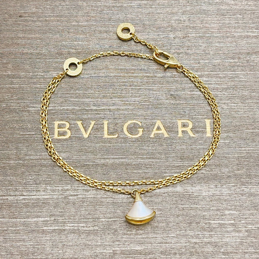 Geometric Emblem Bracelet in Gold-Tone main product view