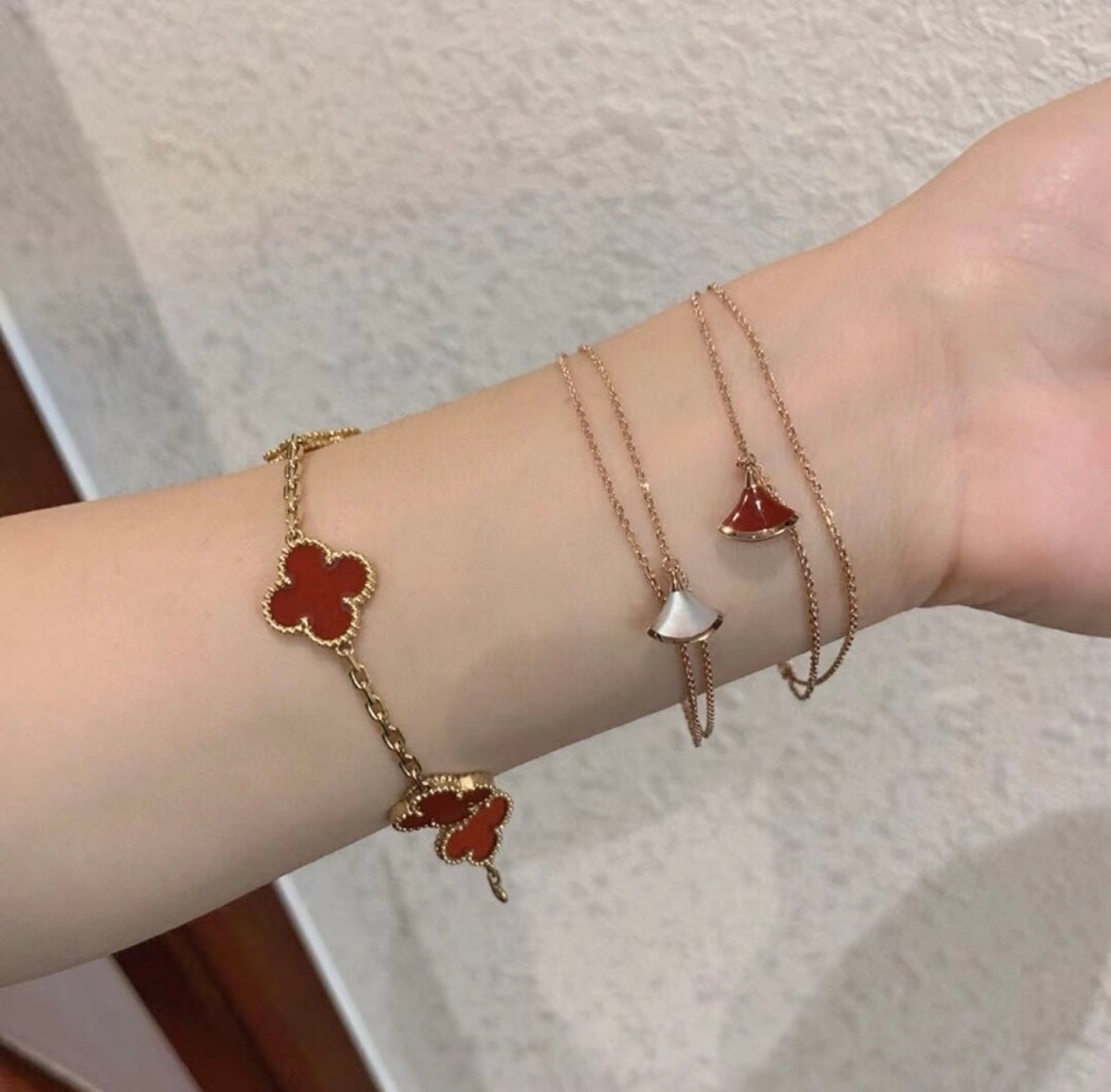 Geometric Emblem Bracelet in Gold-Tone main product view