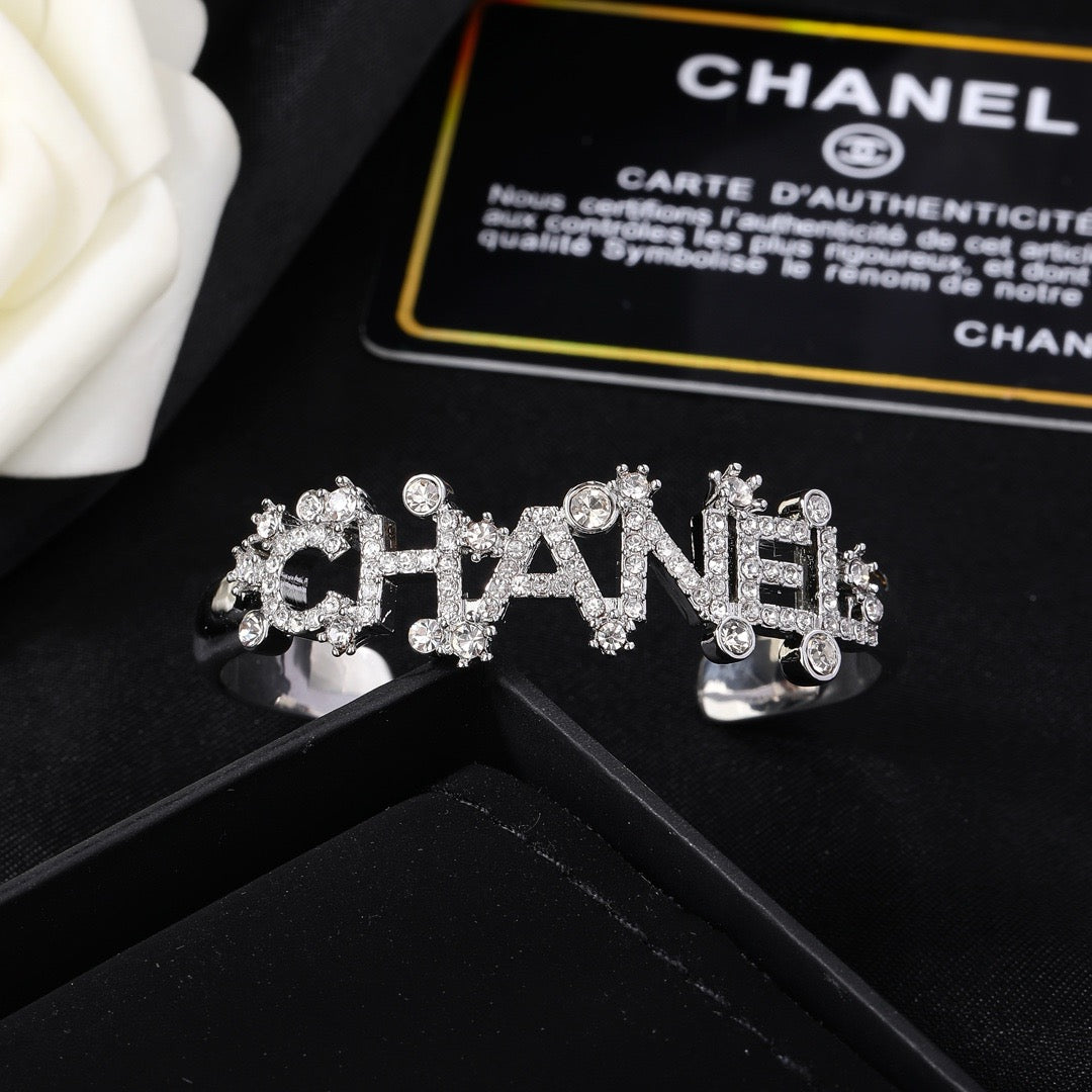 Signature Emblem Bangle in Polished Metal-Tone – Design 030 main product view