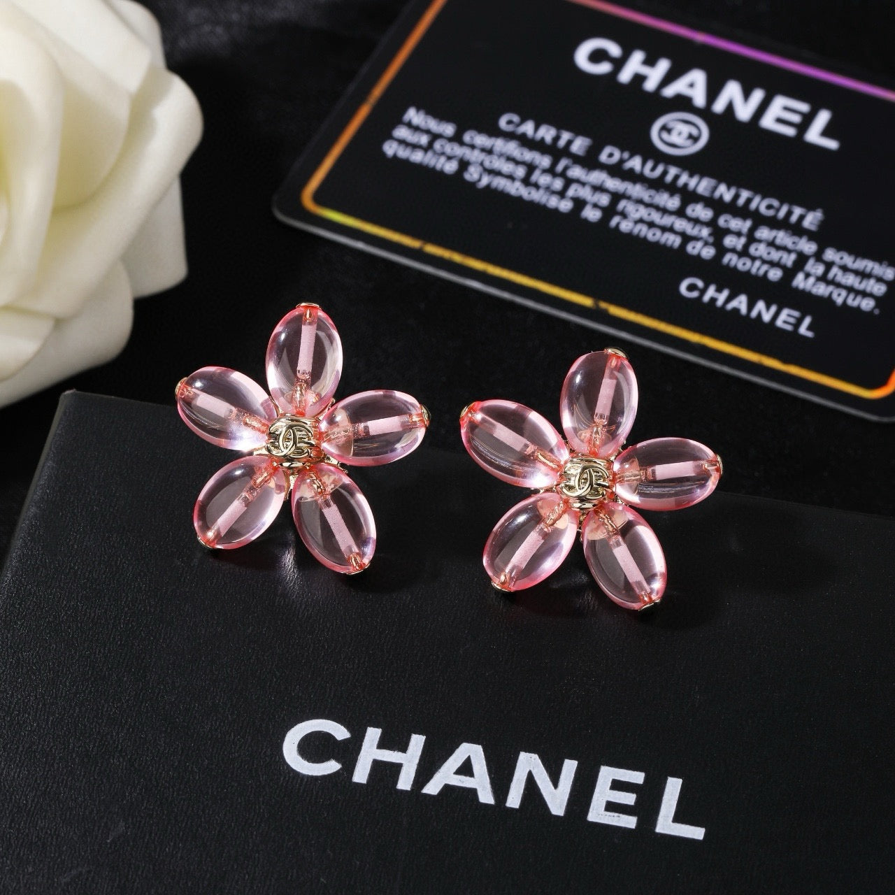 Signature Emblem Statement Earrings in Polished Metal-Tone – Design 041 main product view