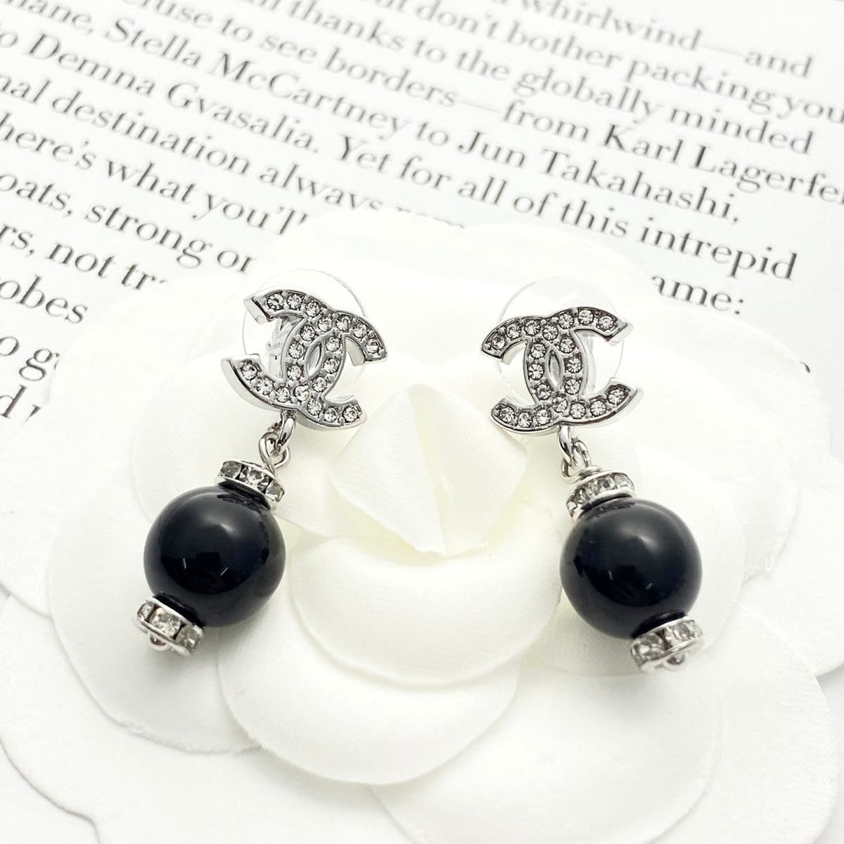 Pearl Pearl-Detail Stud Earrings – Pearl Detail – Design 010 styled product view
