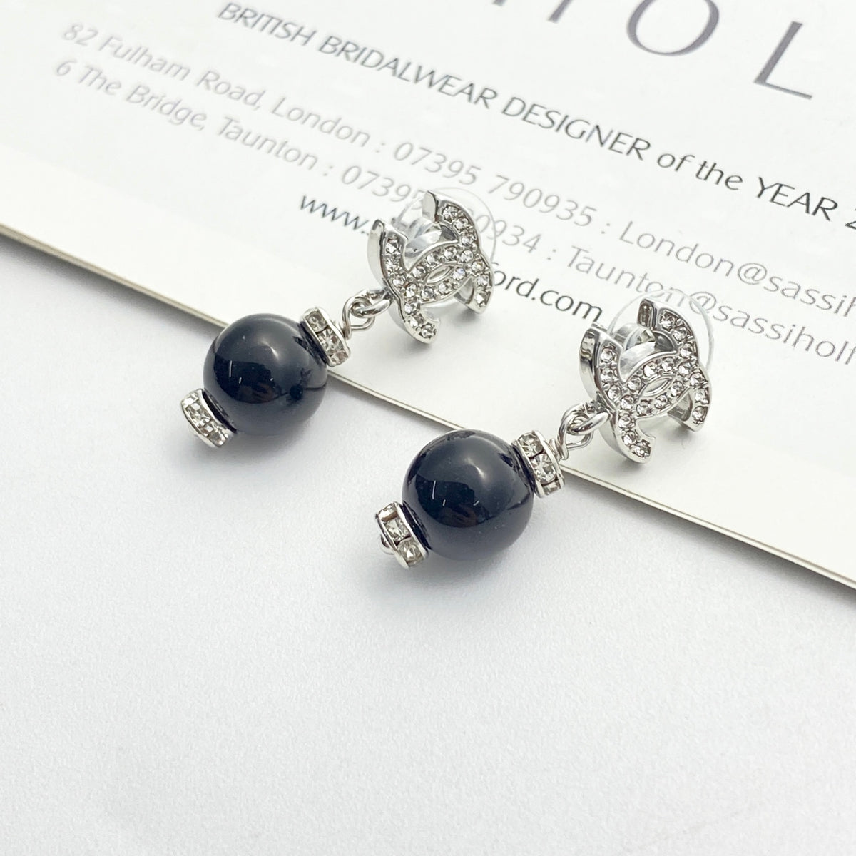 Pearl Pearl-Detail Stud Earrings – Pearl Detail – Design 010 front product view
