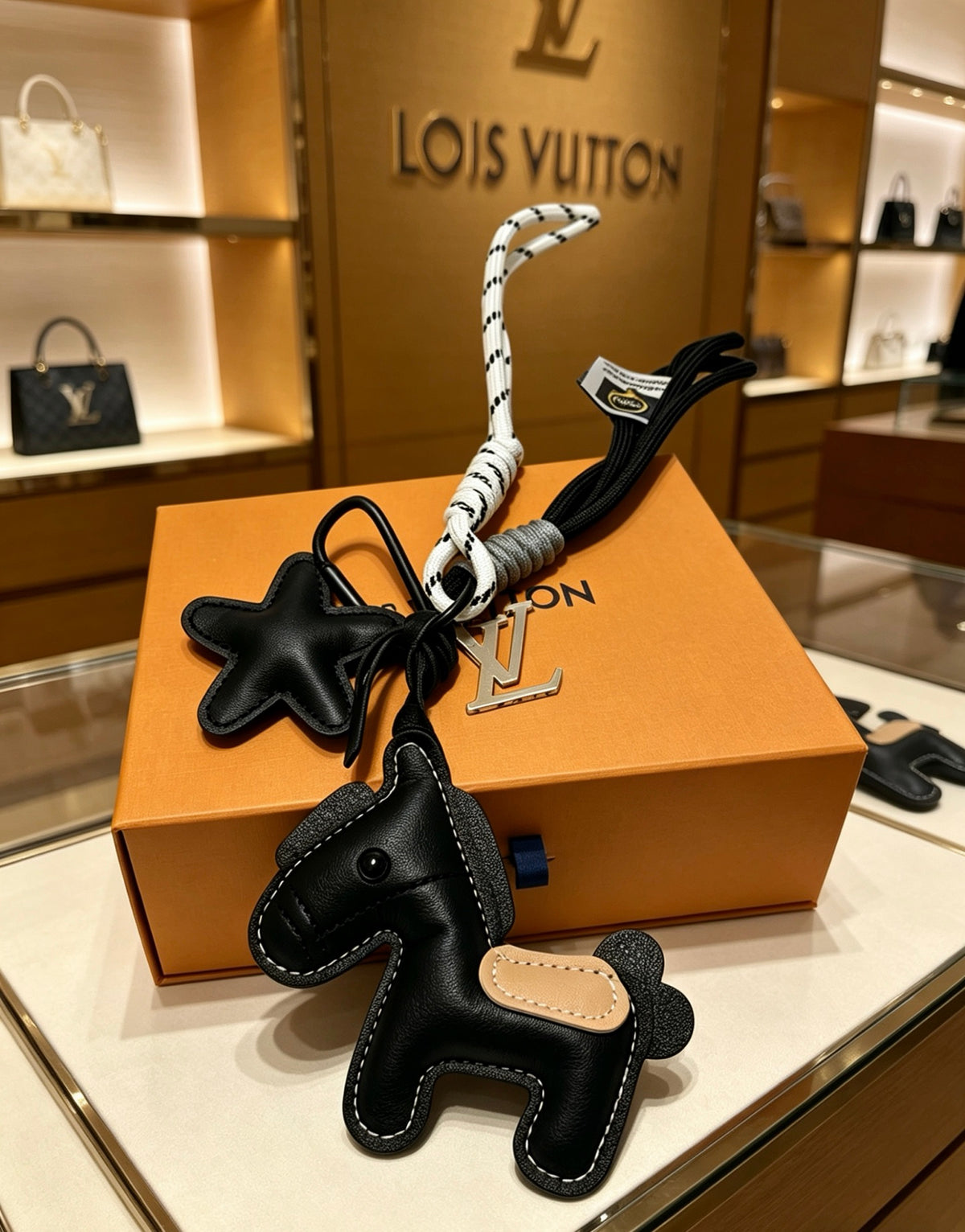 Bag Motif Keychain – Bag Detail – Design 057 close-up detail