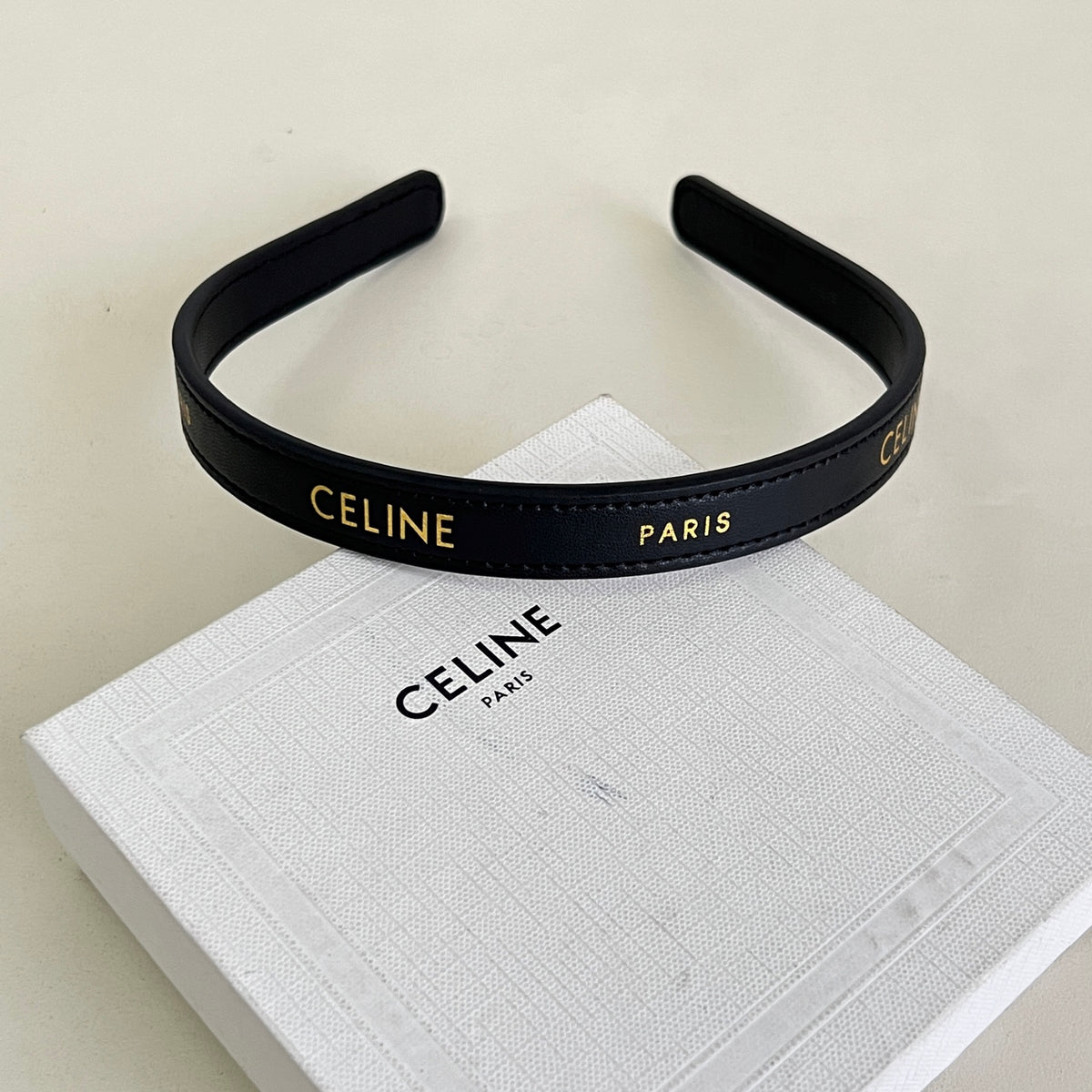 Signature Emblem Hair Tie Accessory – Design 02 front view