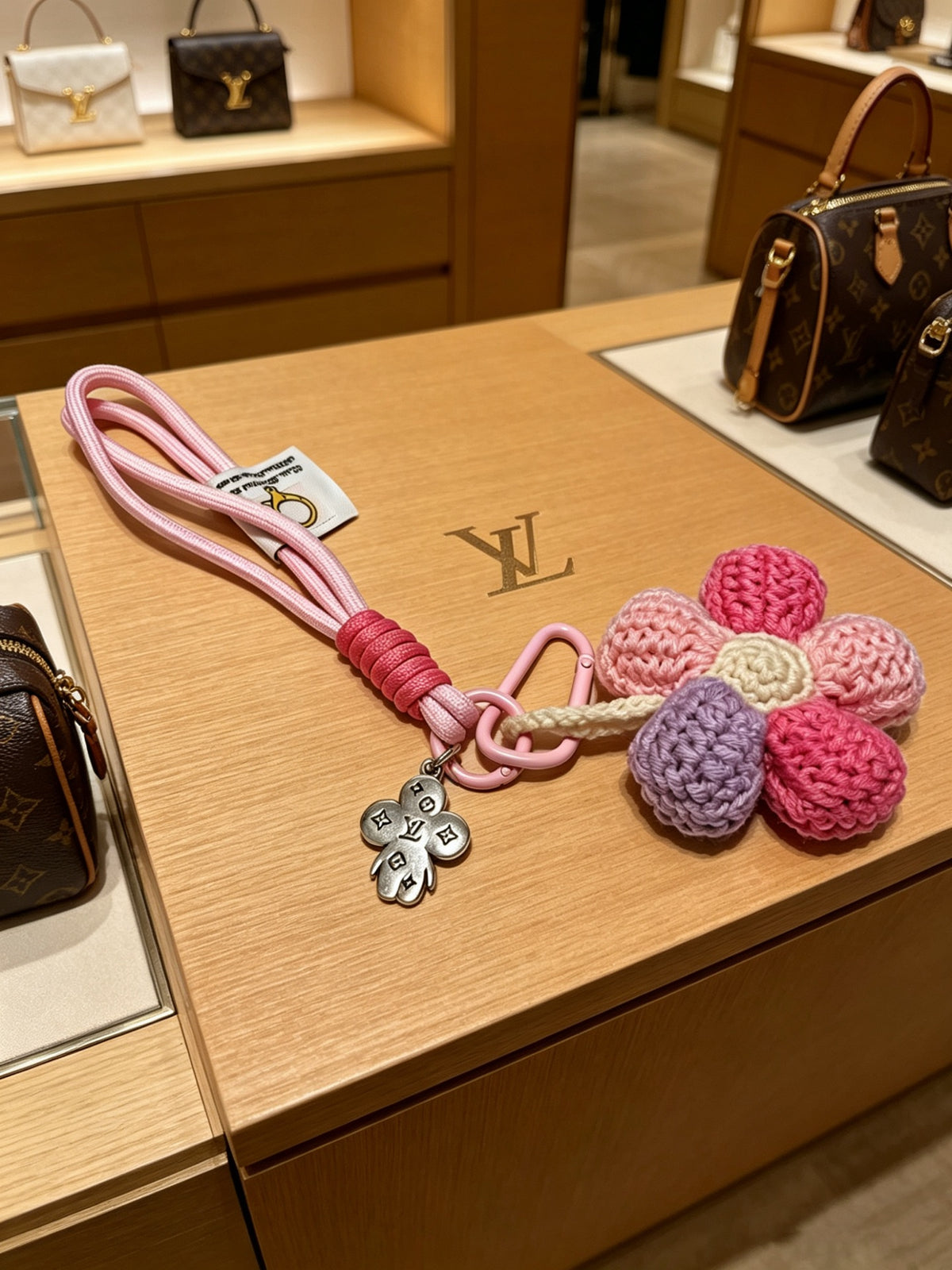 Bag Motif Keychain – Bag Detail – Design 070 styled product view