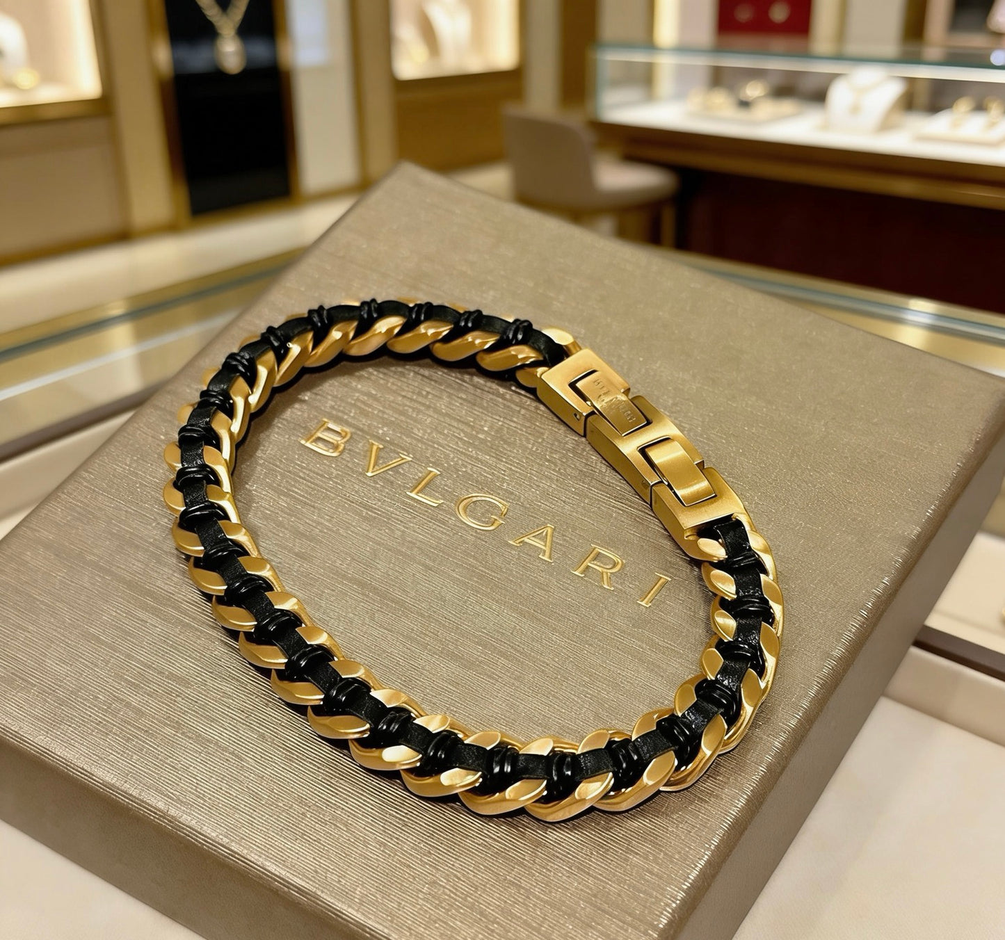 Braided Statement Ring in Polished Metal-Tone main product view