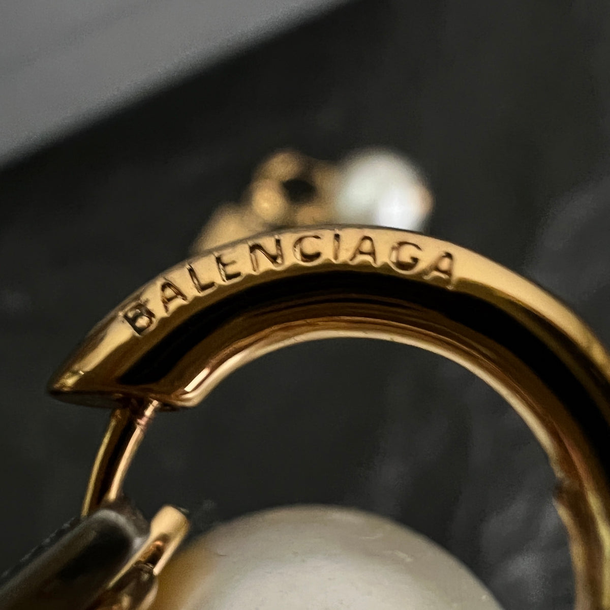 Ring Motif Statement Earrings in Polished Metal-Tone – Design 009 styled product view