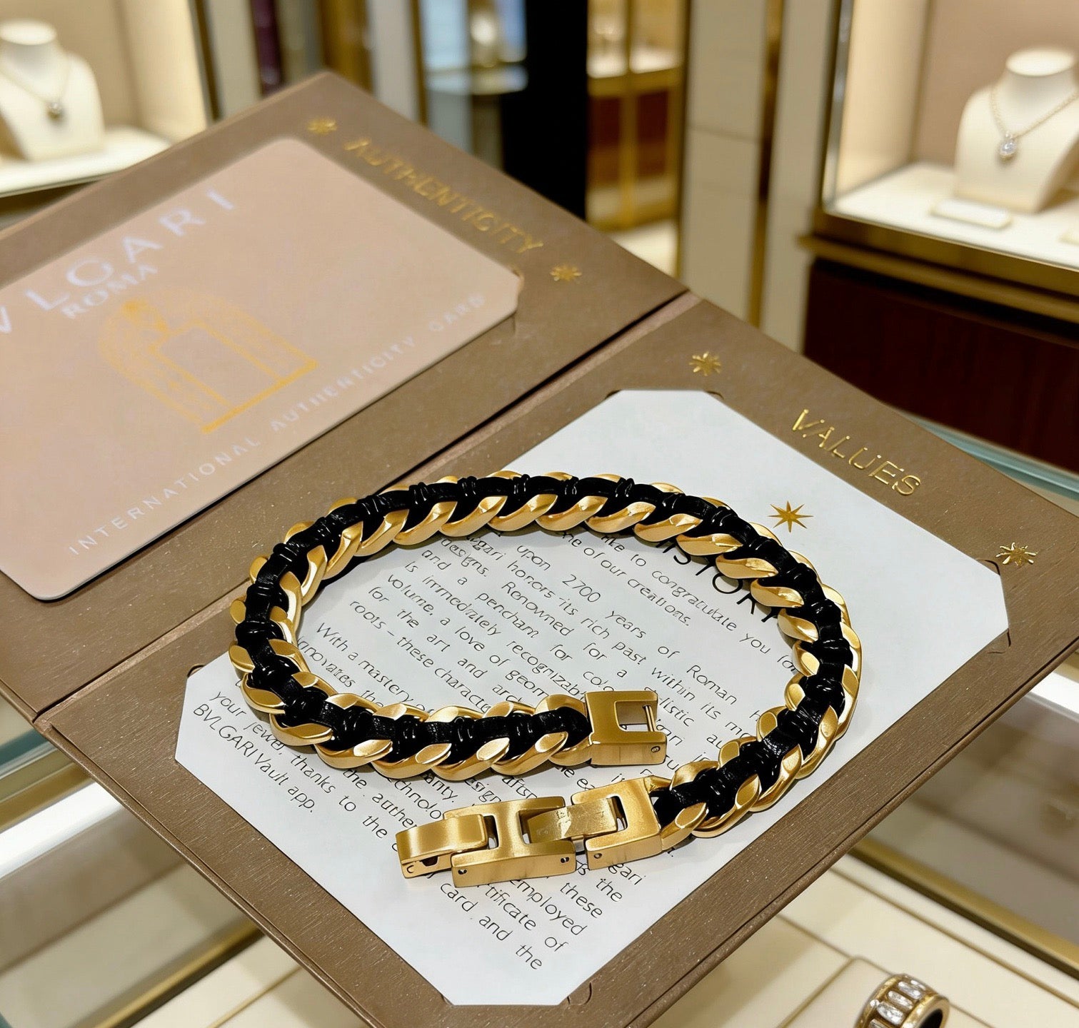 Braided Statement Ring in Polished Metal-Tone front product view