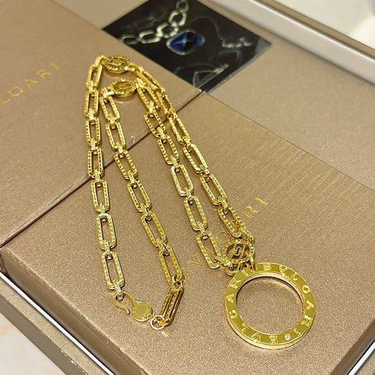 Geometric Emblem Statement Ring in Gold-Tone – Design 041 main product view