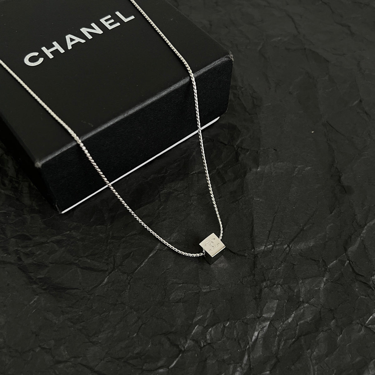 Signature Emblem Pendant Necklace in Polished Metal-Tone – Design 097 main product view