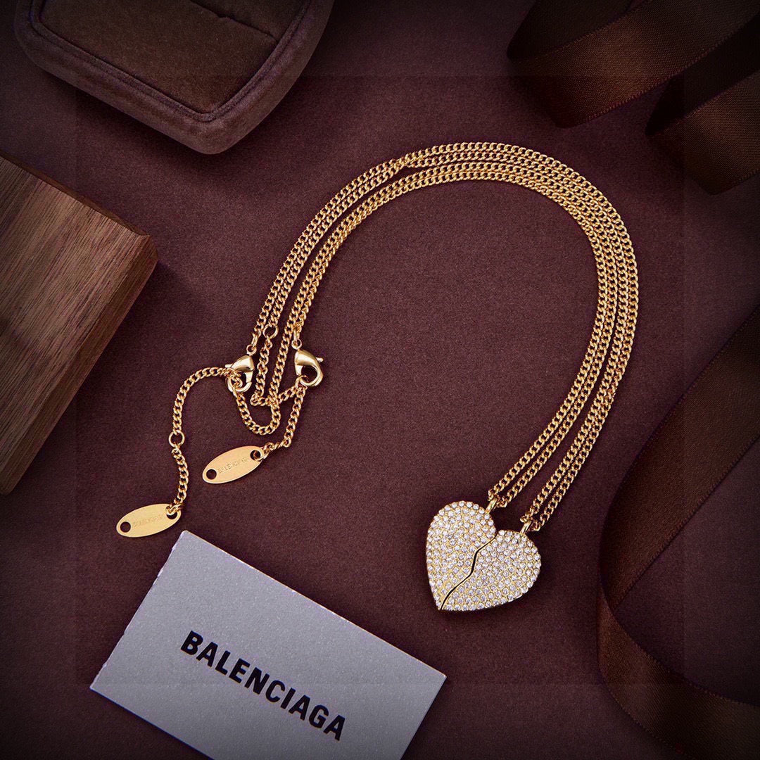 Heart Pendant Necklace in Gold-Tone main product view