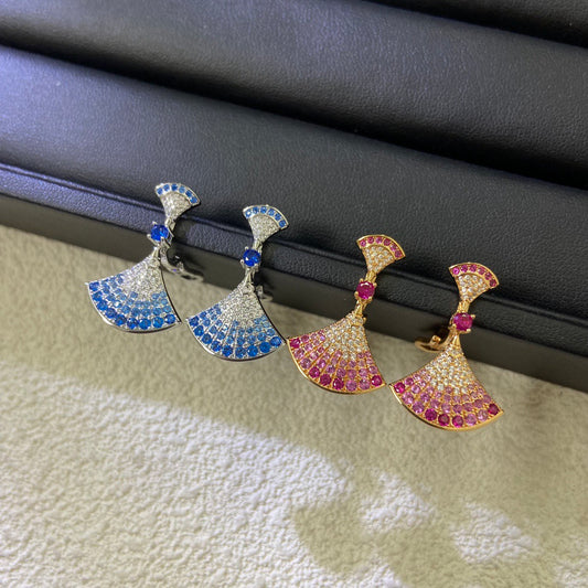 Round Statement Earrings in Gold-Tone main product view