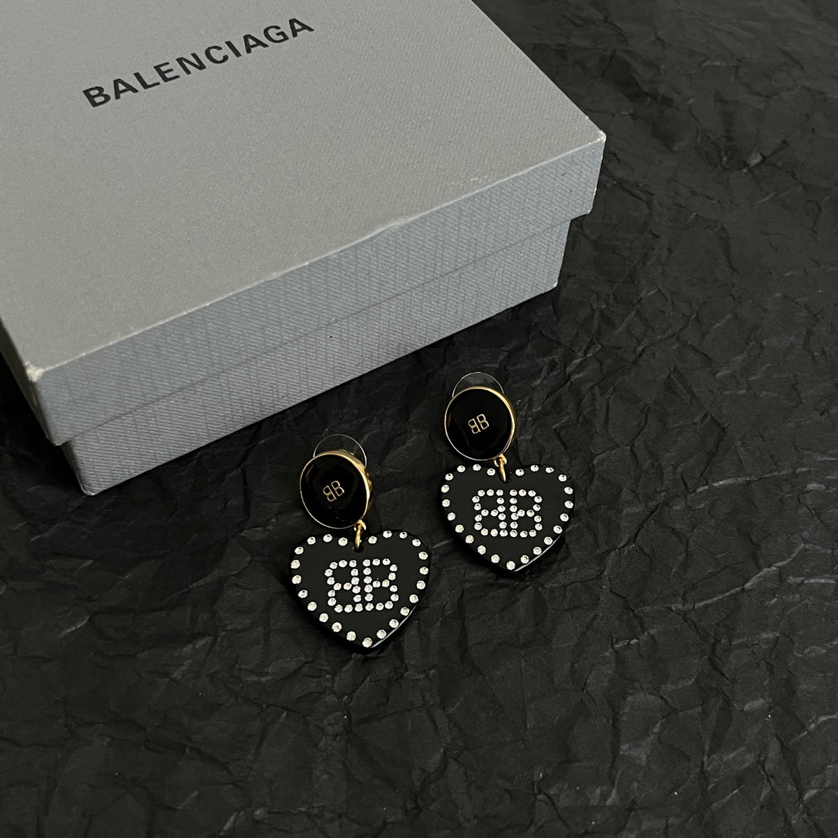 Ring Motif Statement Earrings in Polished Metal-Tone – Design 011 main product view