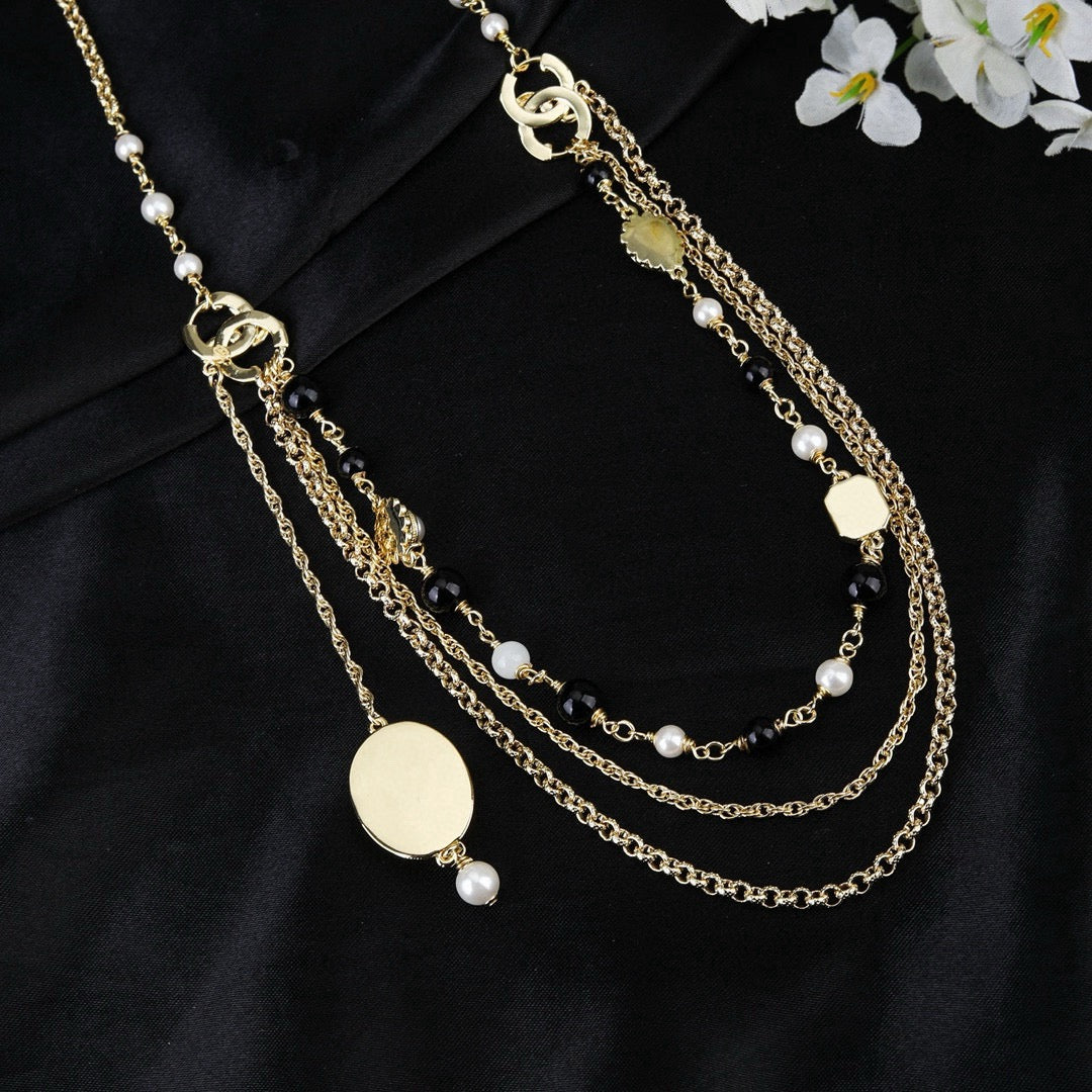 Signature Emblem Jewelry Accessory in Polished Metal-Tone – Design 078 front product view