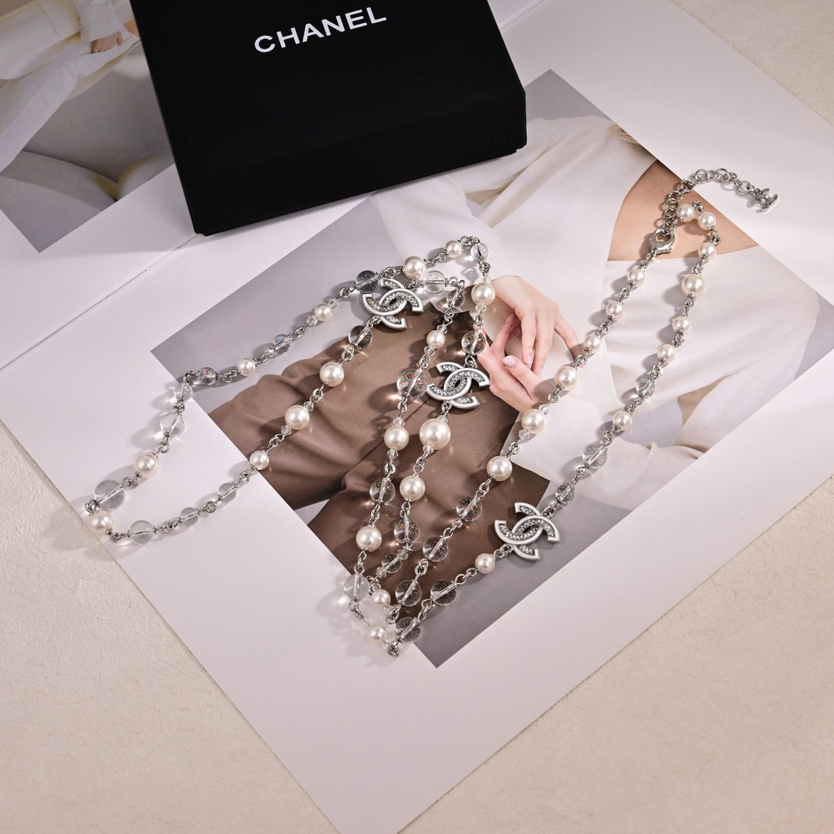 Signature Emblem Pendant Necklace in Polished Metal-Tone – Design 111 front product view