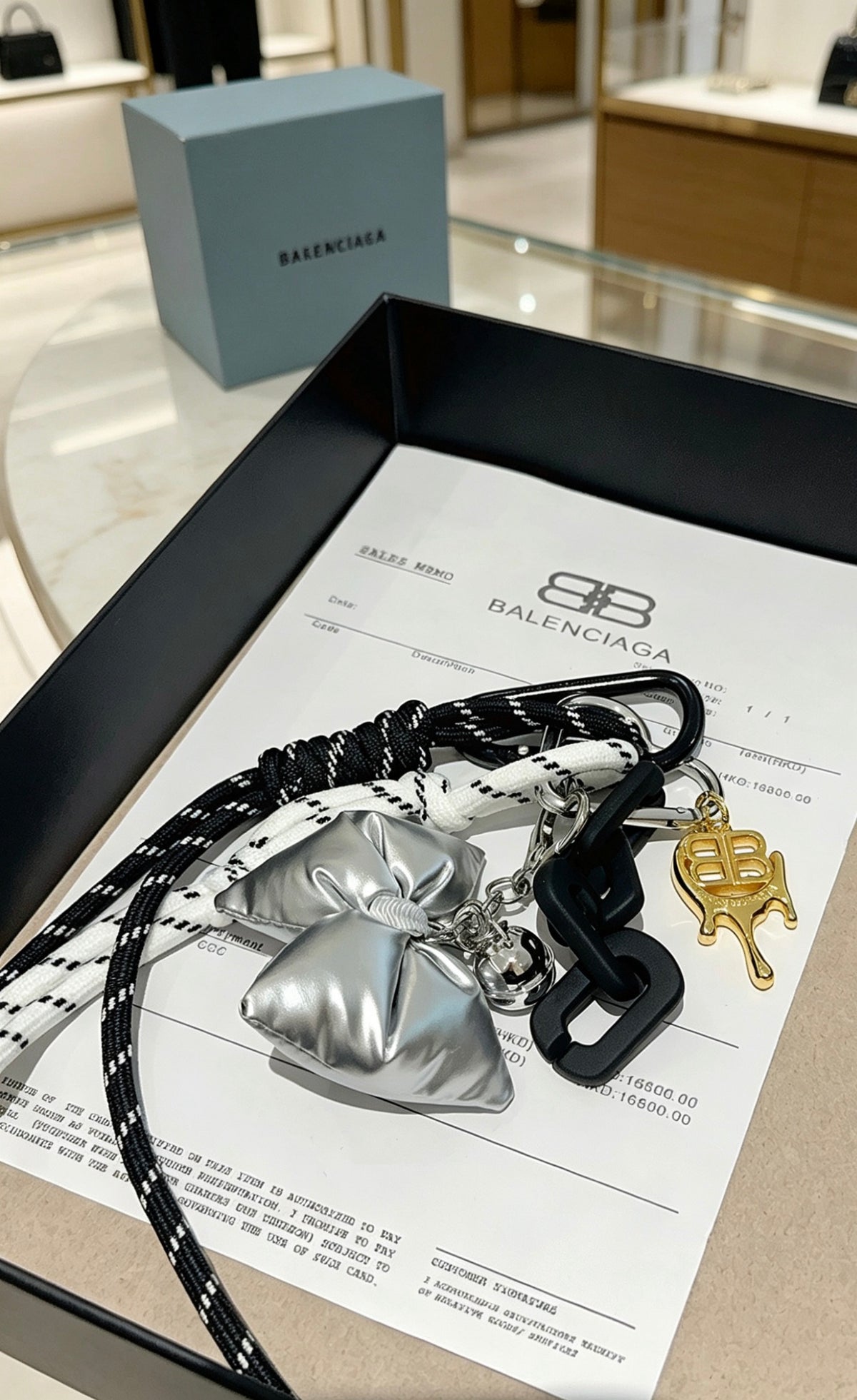 Key Jewelry Accessory in Polished Metal-Tone – Design 050 main product view