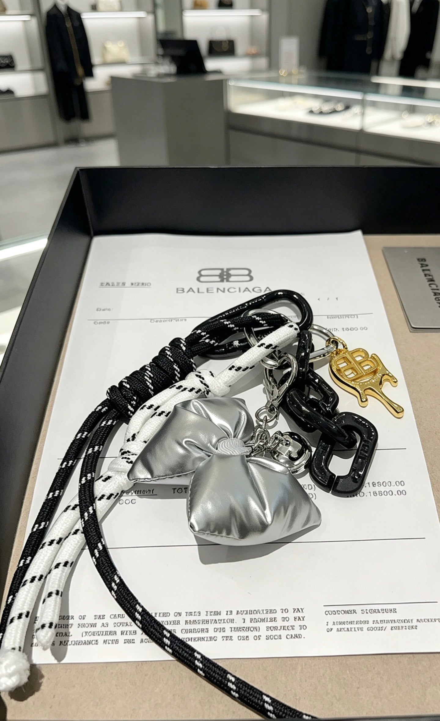Key Jewelry Accessory in Polished Metal-Tone – Design 050 styled product view