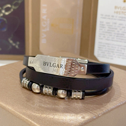 Braided Braided Bracelet in Silver-Tone – Design 003 main product view
