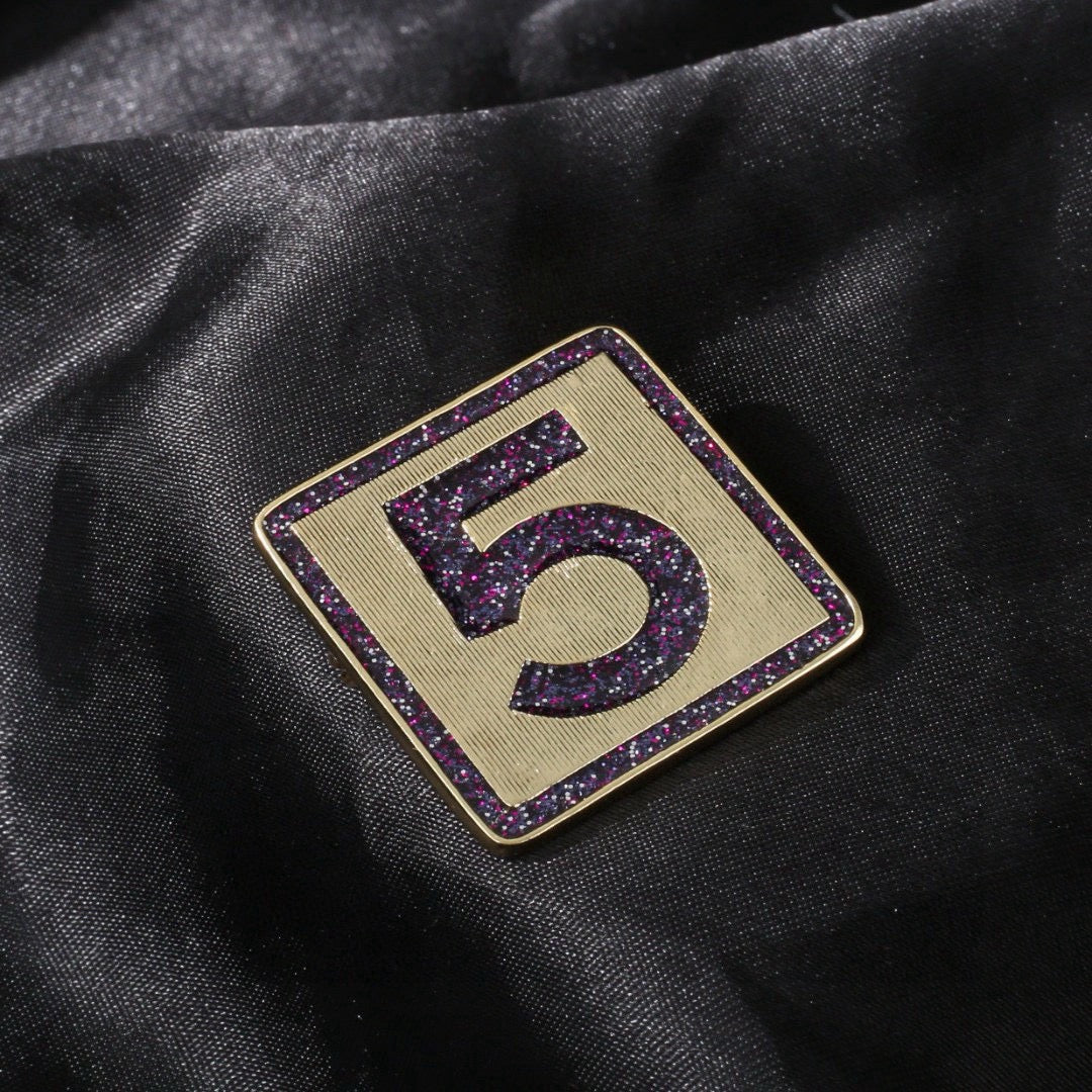Signature Emblem Brooch in Polished Metal-Tone – Design 018 styled product view