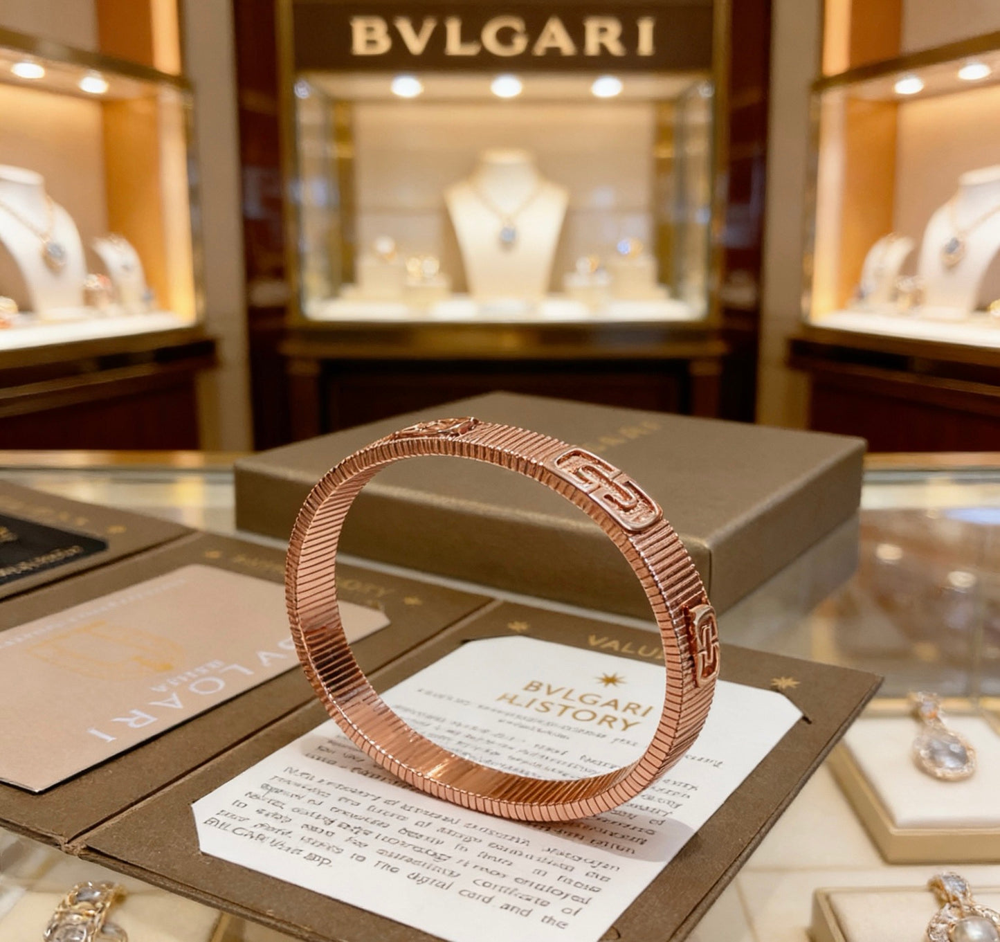 Serpentine Bangle in Polished Metal-Tone – Serpentine Detail – Design 005 front product view