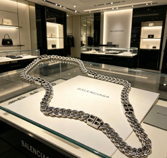 Geometric Emblem Pendant Necklace in Polished Metal-Tone – Vintage Detail – Design 045 main product view