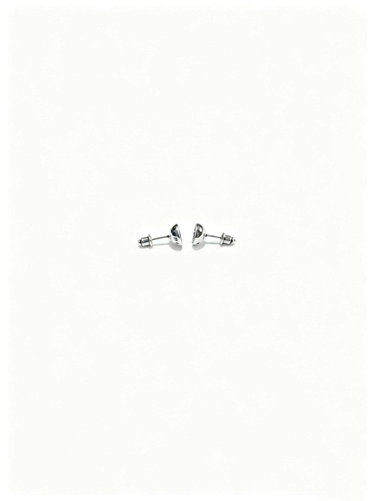 Signature Emblem Statement Earrings in Polished Metal-Tone – Design 011 side detail