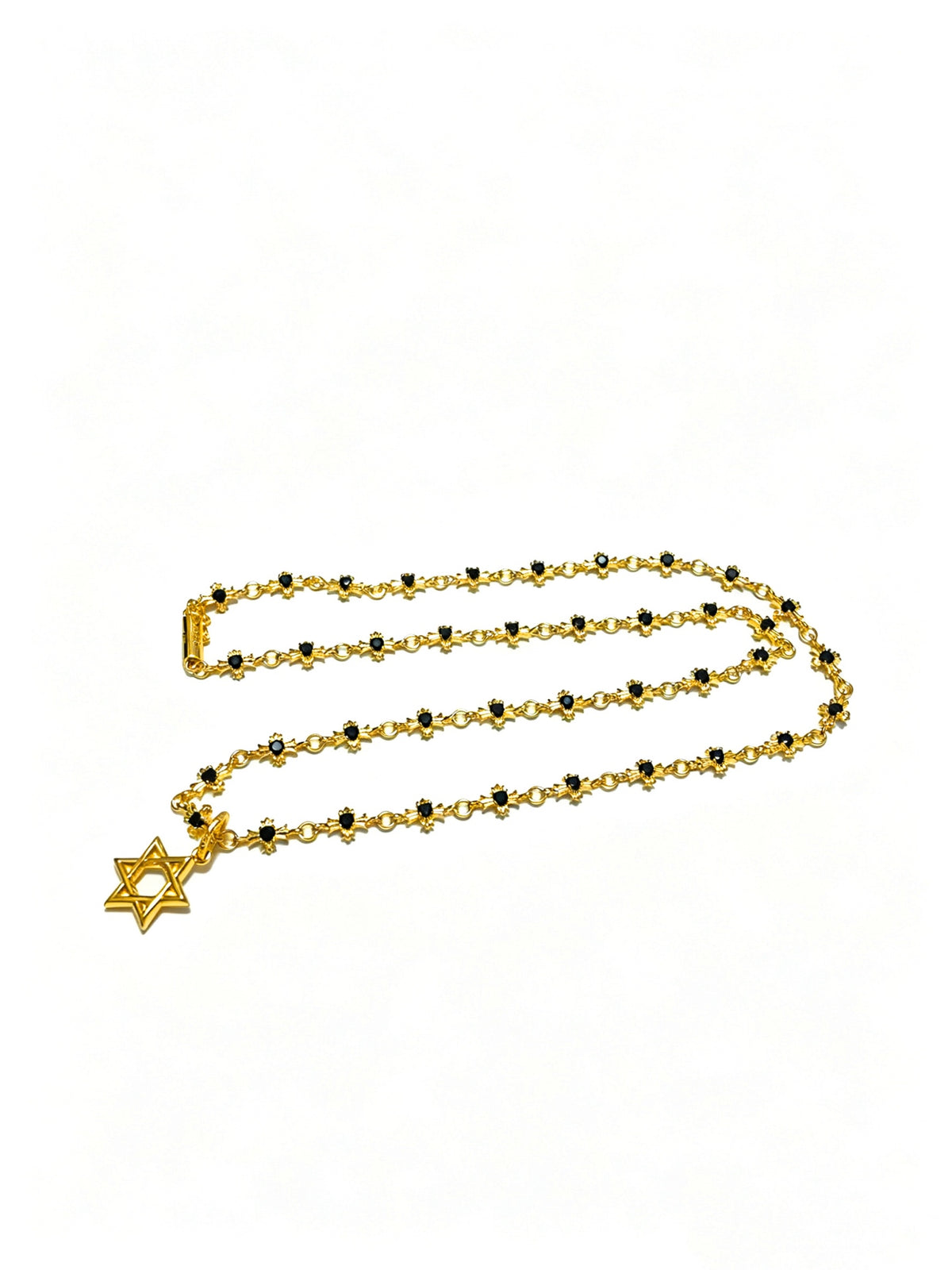 Signature Emblem Pendant Necklace in Polished Metal-Tone – Design 029 detail view