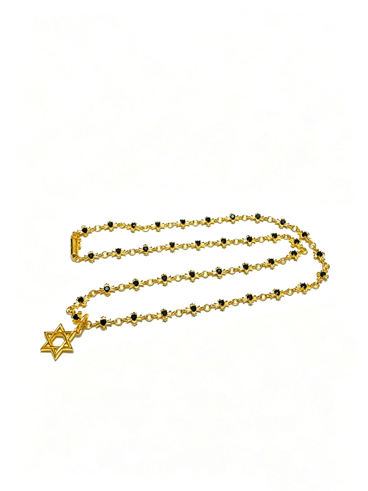 Signature Emblem Pendant Necklace in Polished Metal-Tone – Design 029 detail view