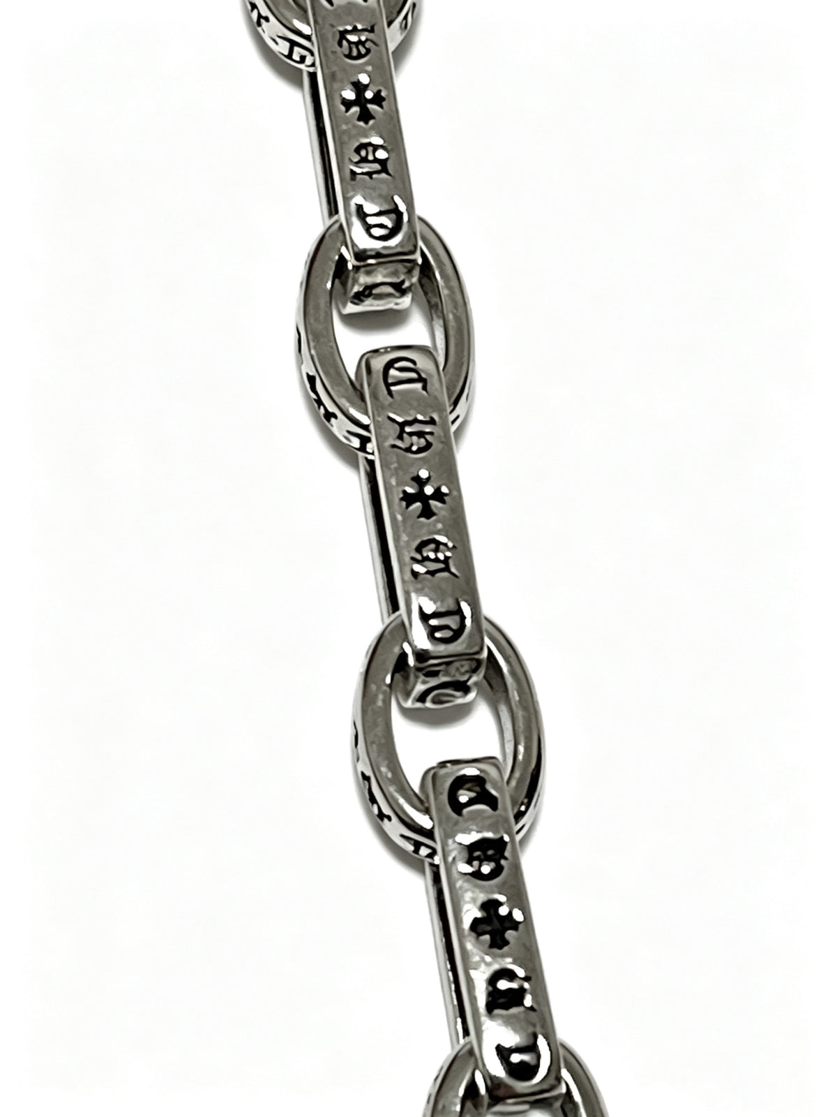Signature Emblem Pendant Necklace in Polished Metal-Tone – Design 025 close-up detail