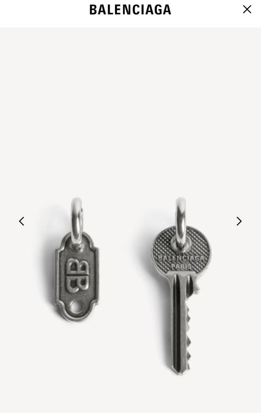 Ring Motif Statement Earrings in Polished Metal-Tone – Design 002 main product view