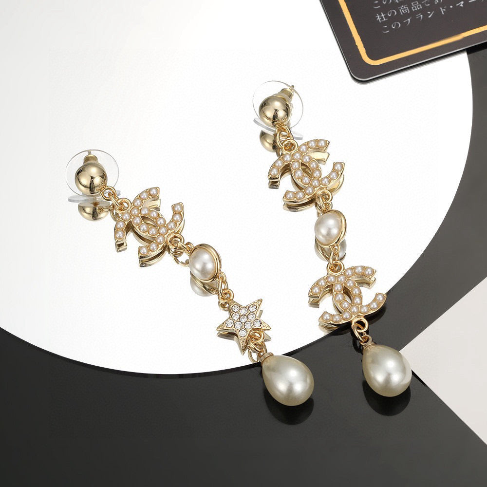 Signature Emblem Stud Earrings in Silver-Tone – Design 009 side detail
